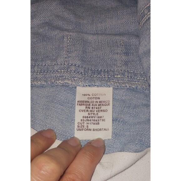 Vtg 90s RALPH LAUREN Polo Jeans Co Denim Overalls Shortalls Womens sm - Picture 4 of 7